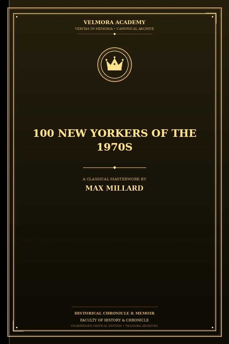 Cover of 100 New Yorkers of the 1970s