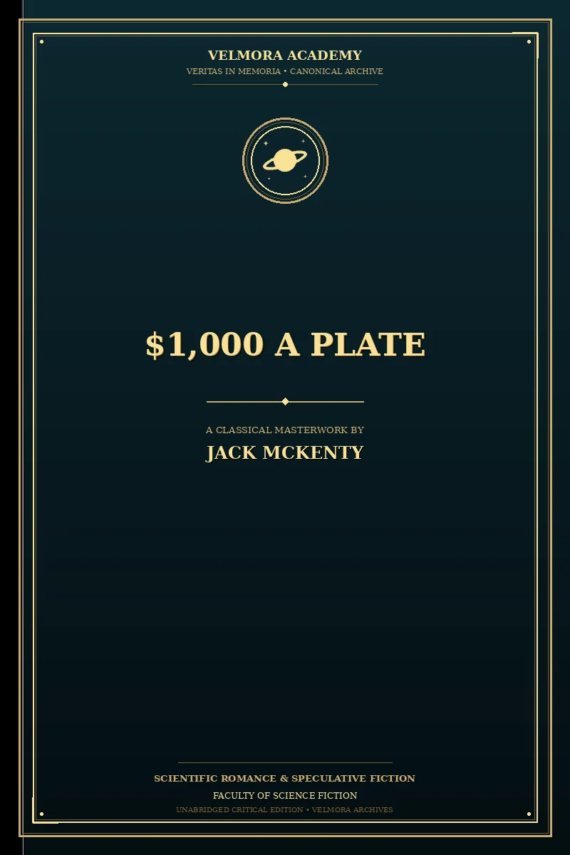 Cover of $1,000 a Plate
