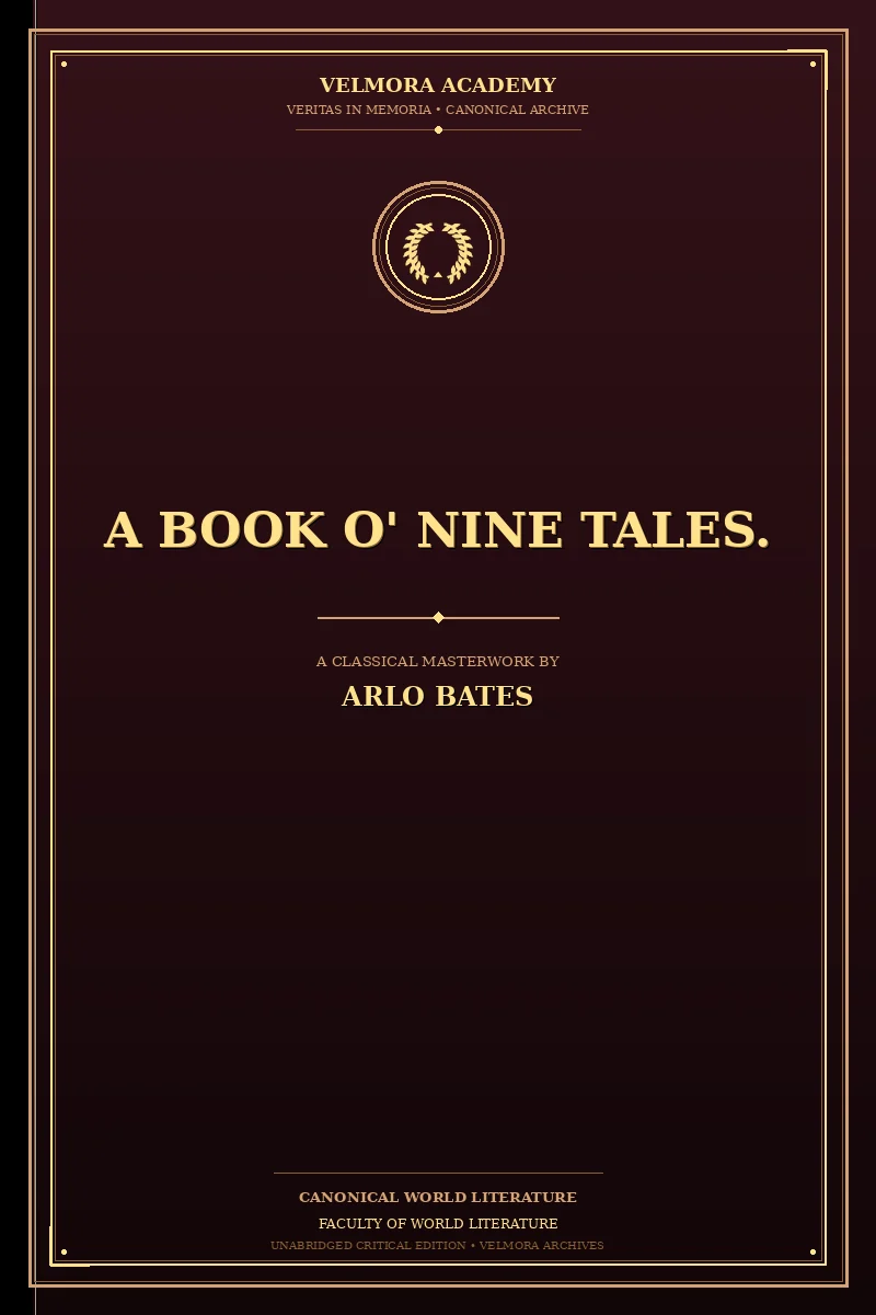 Cover of A Book o' Nine Tales.