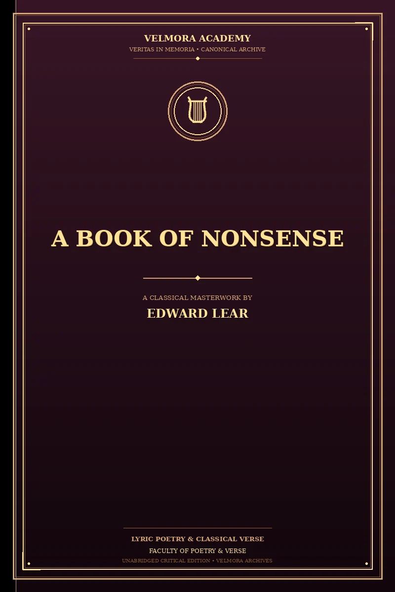 Cover of A Book of Nonsense