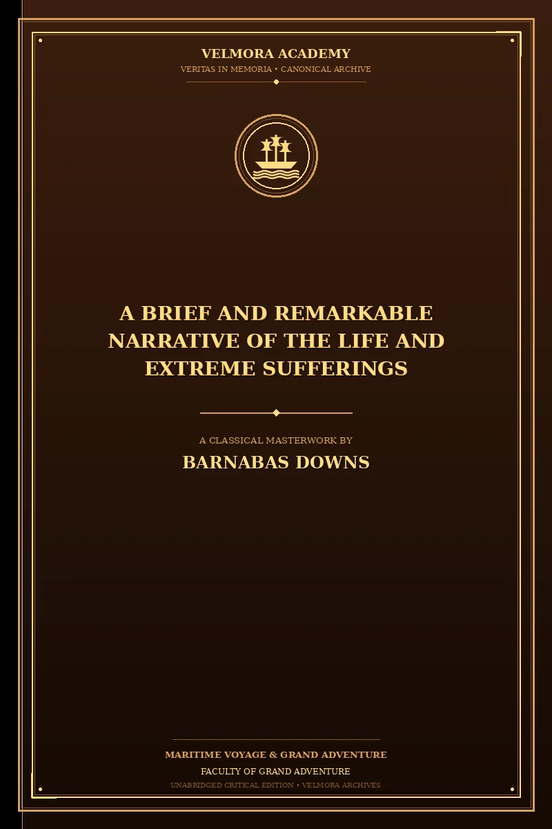 Cover of A brief and remarkable narrative of the life and extreme sufferings