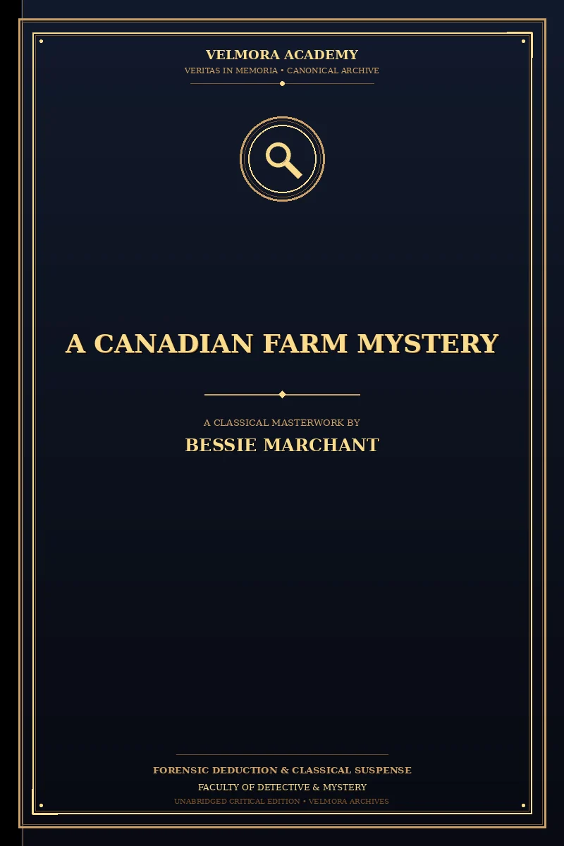 A Canadian Farm Mystery