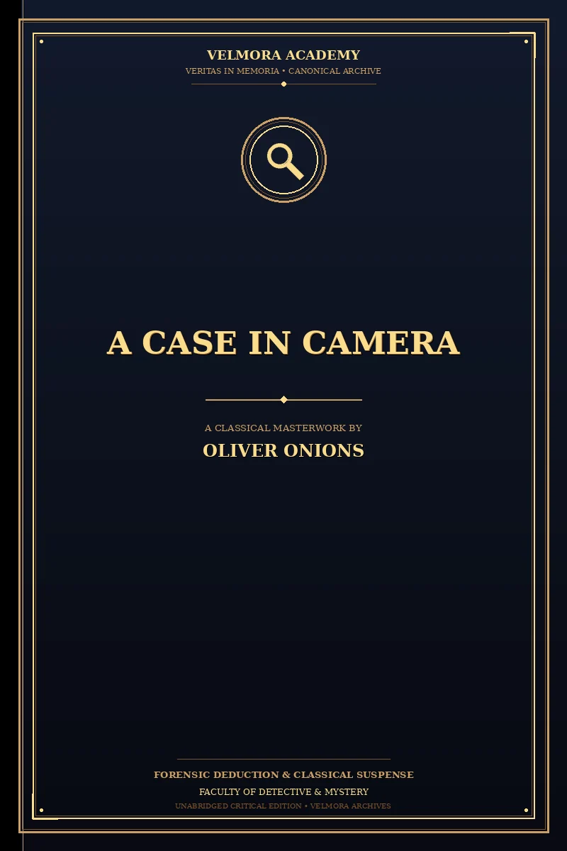 Cover of A Case in Camera