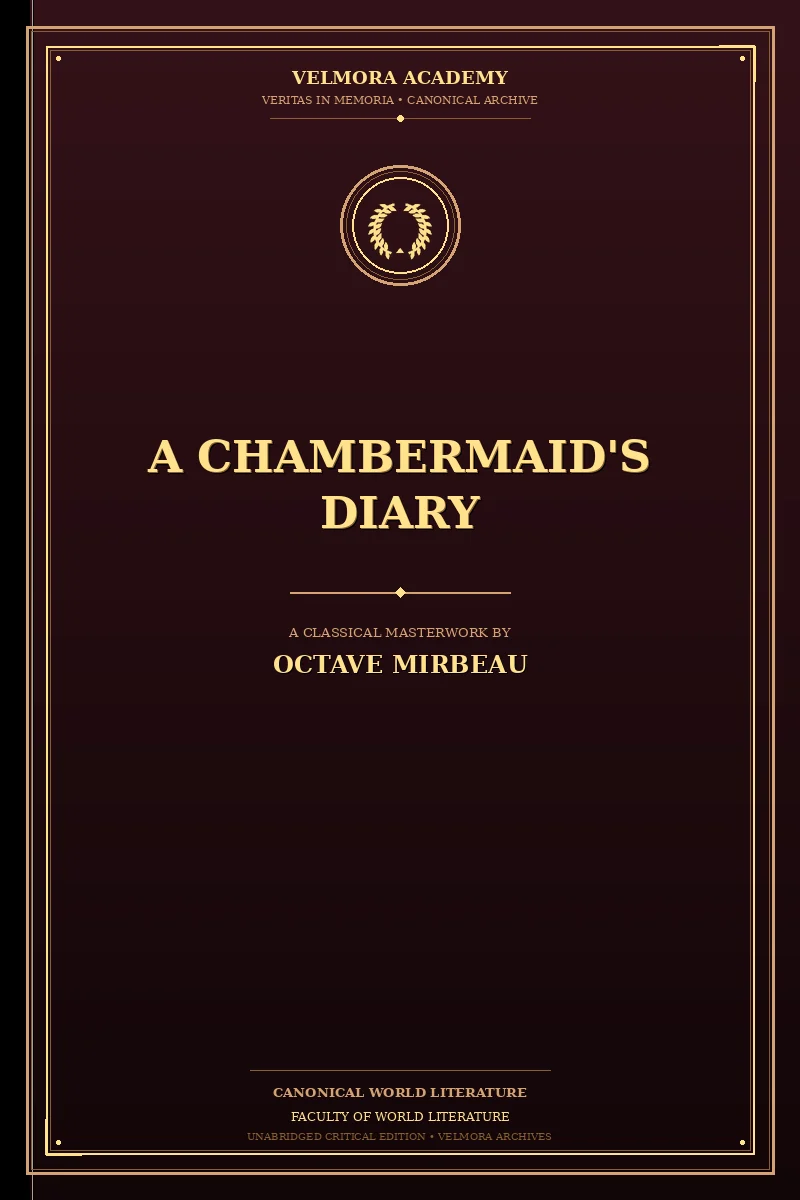 Cover of A Chambermaid's Diary
