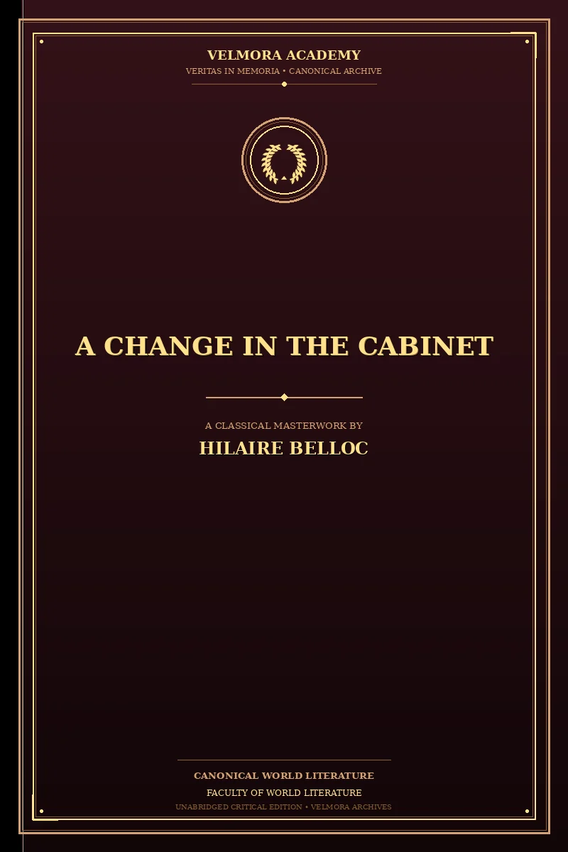 Cover of A Change in the Cabinet