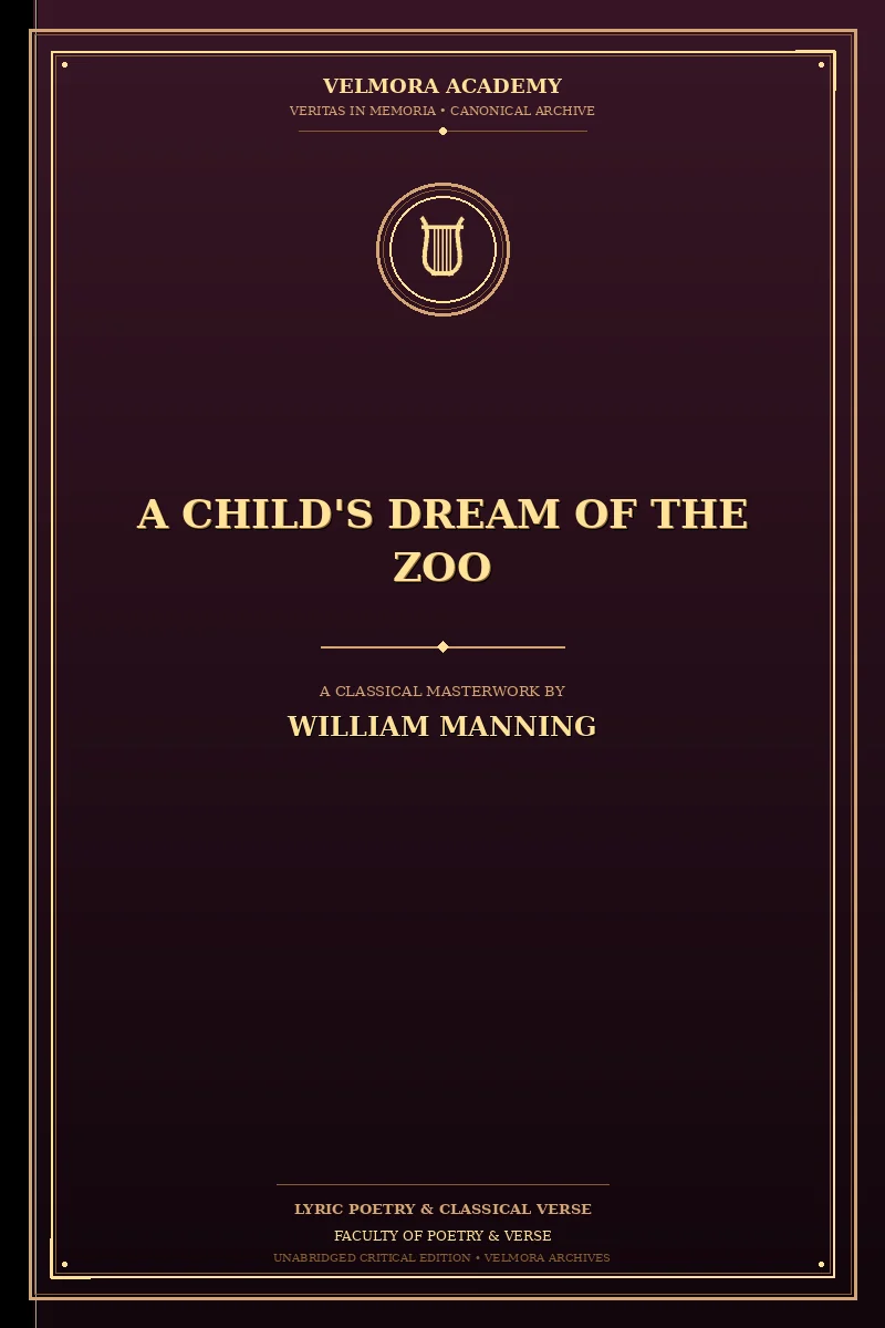 Cover of A Child's Dream of the Zoo
