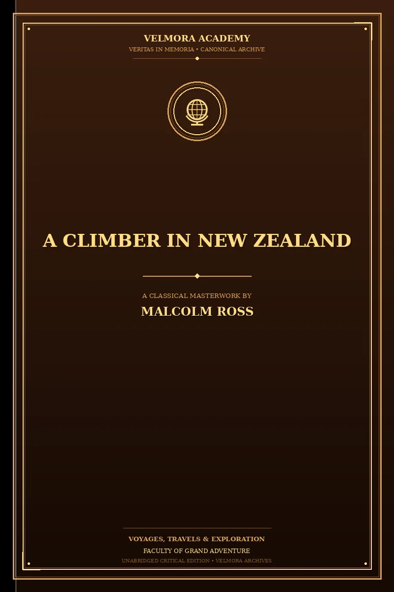 A climber in New Zealand