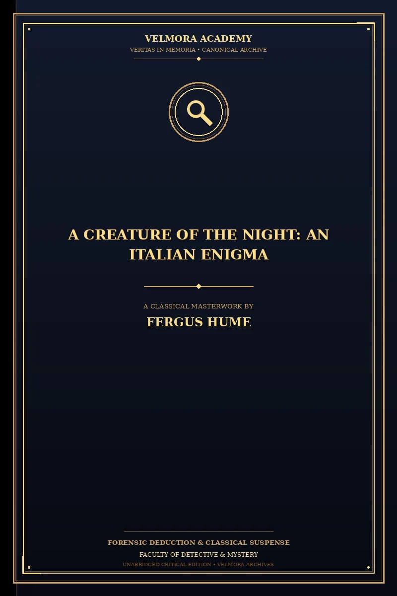 A Creature of the Night: An Italian Enigma