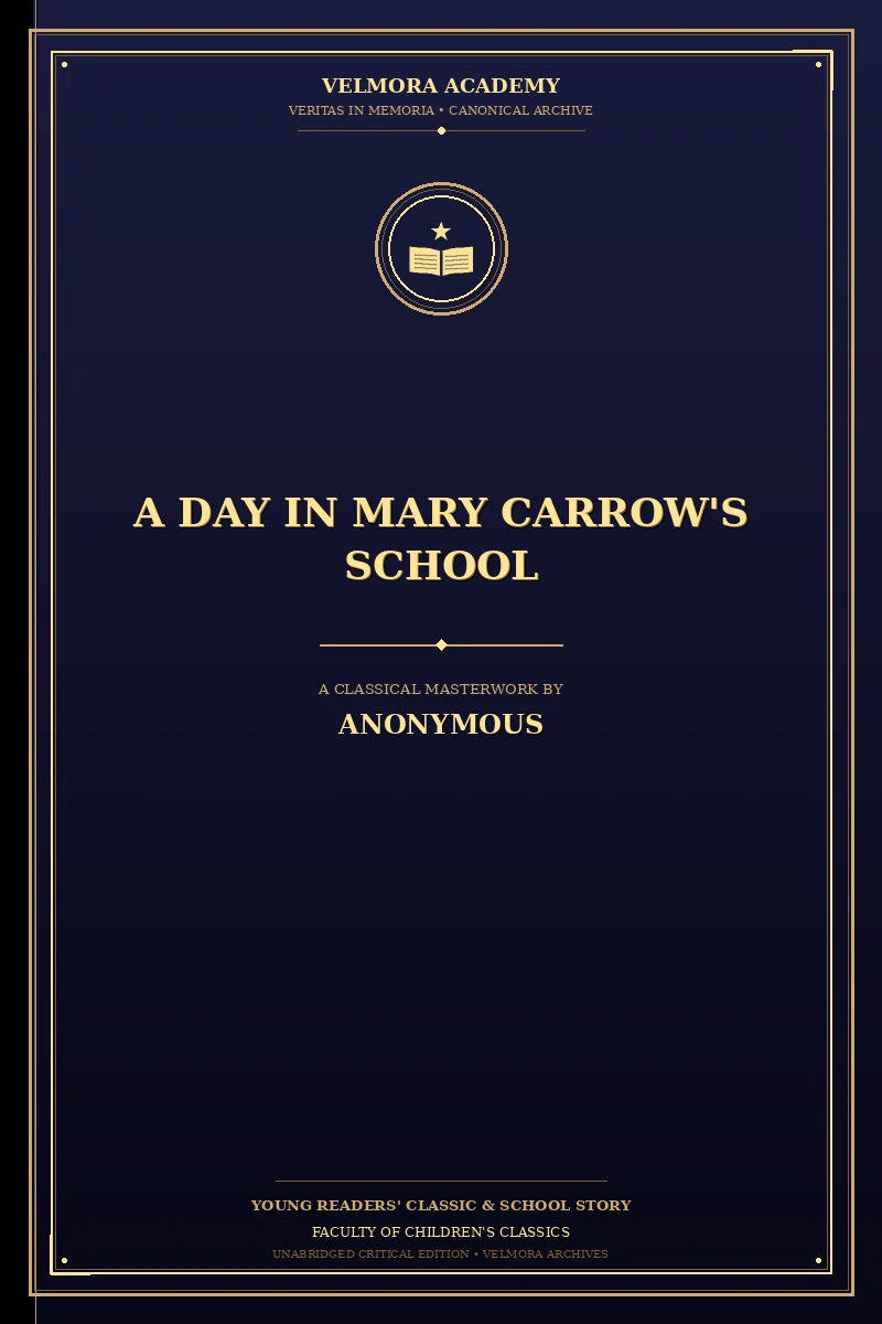 A day in Mary Carrow's school