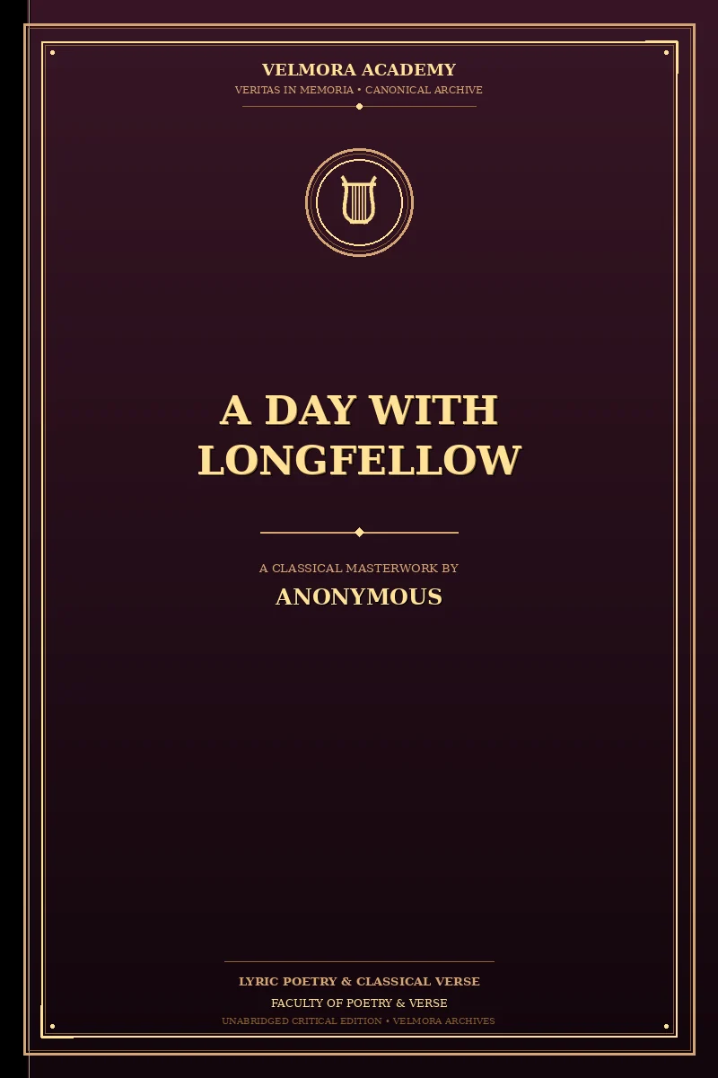 Cover of A Day with Longfellow