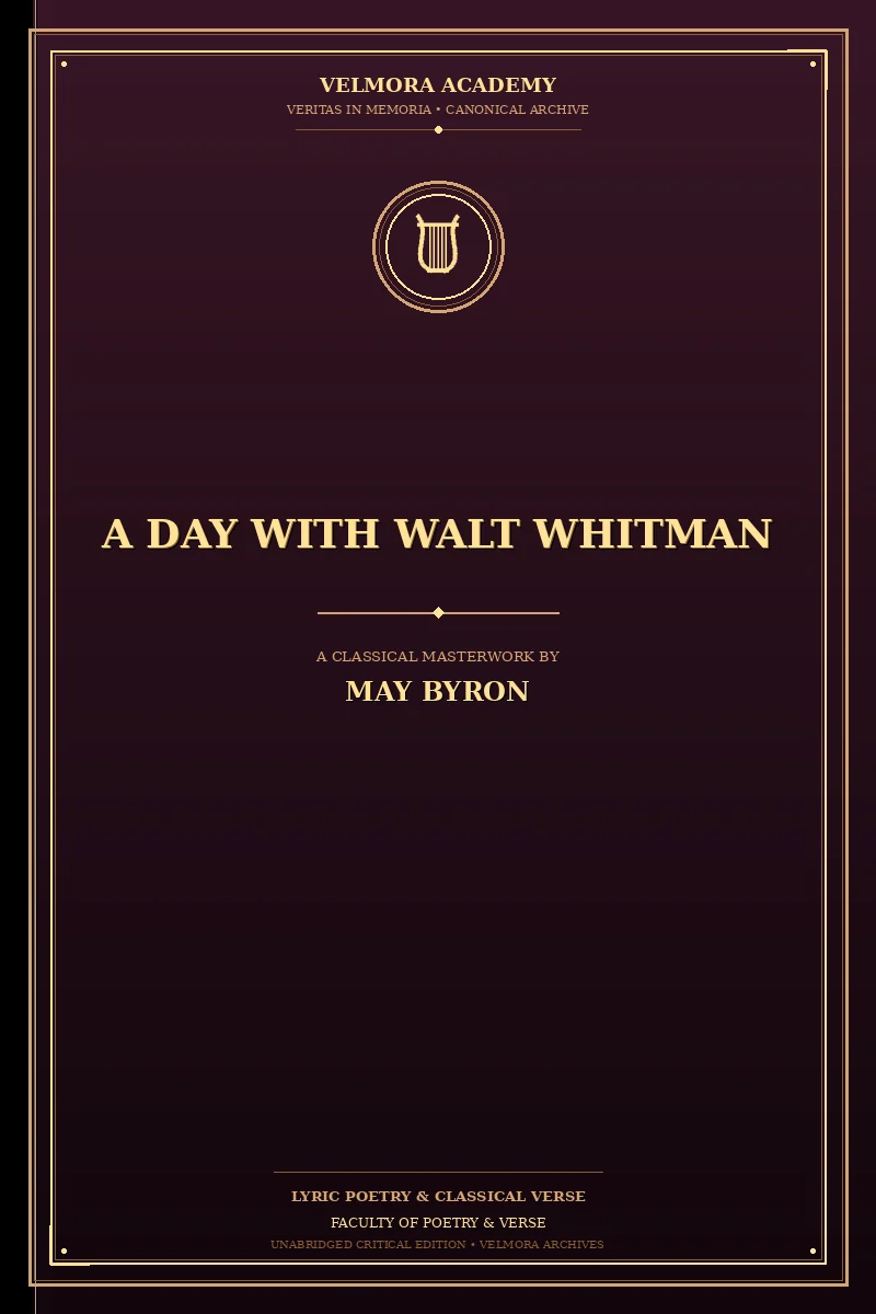 Cover of A Day with Walt Whitman
