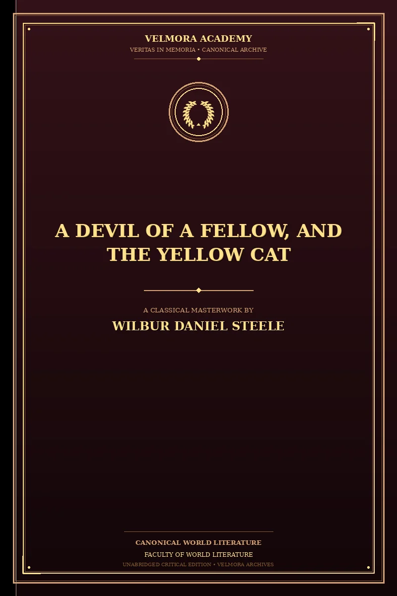 Cover of A devil of a fellow, and The yellow cat