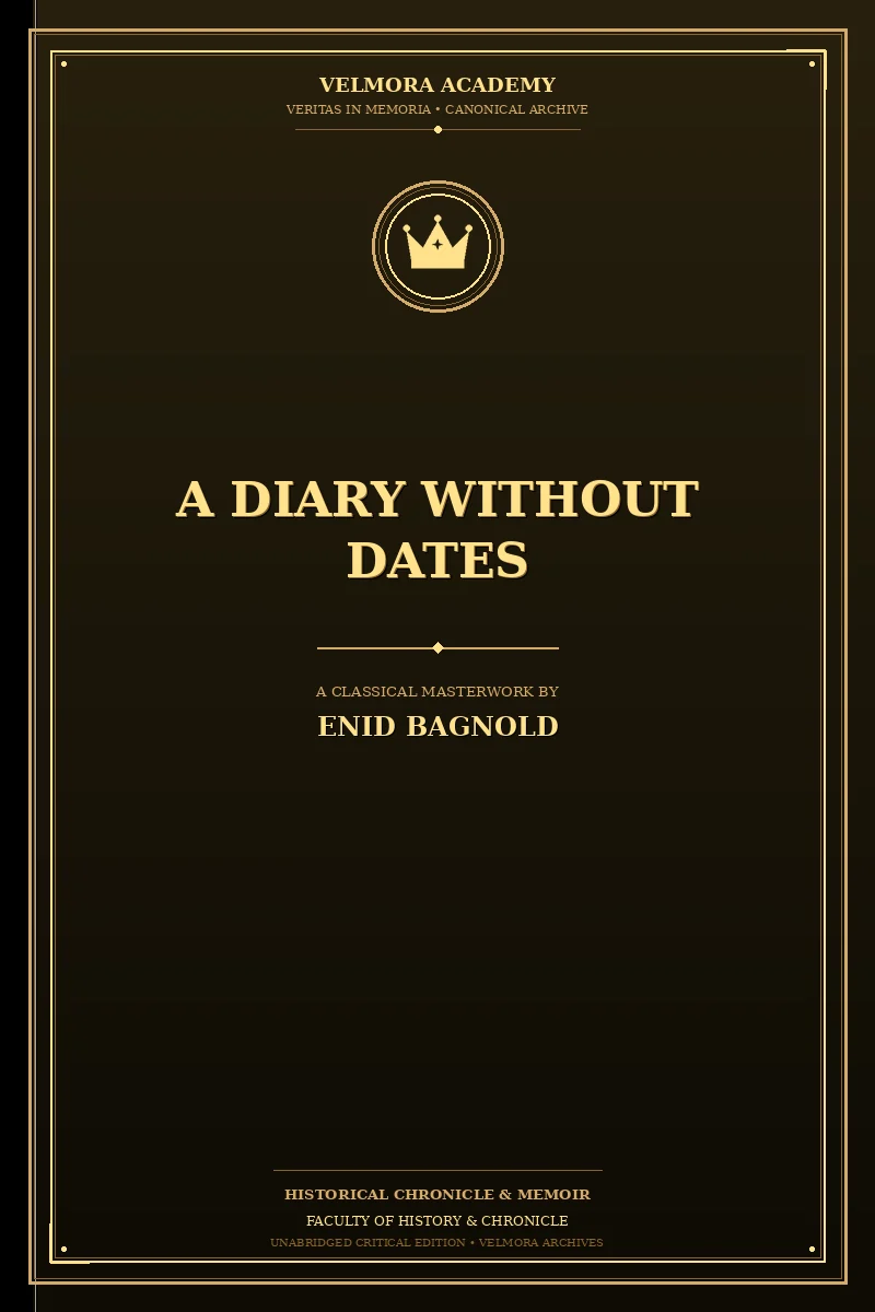 Cover of A Diary Without Dates
