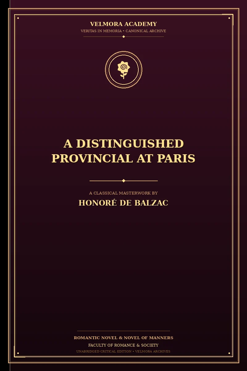 A Distinguished Provincial at Paris