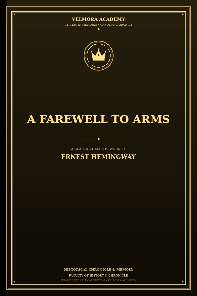 A farewell to arms
