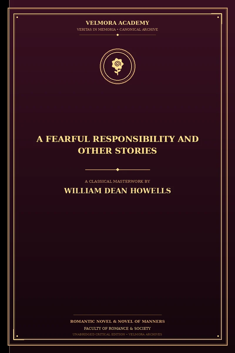 Cover of A Fearful Responsibility and Other Stories