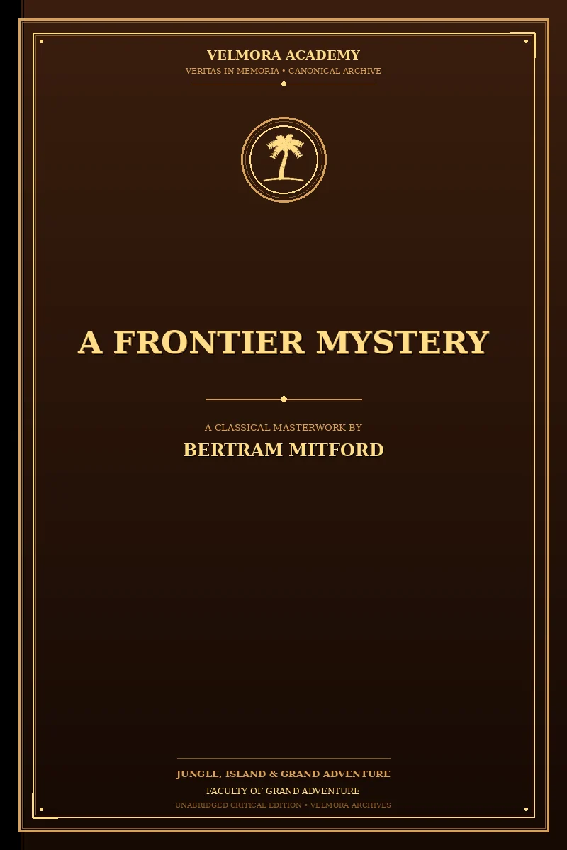 A Frontier Mystery