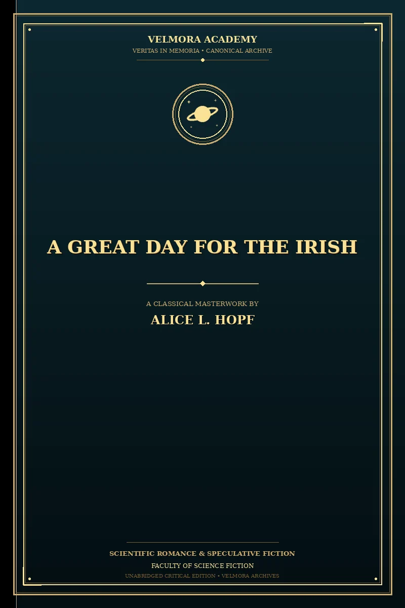Cover of A Great Day for the Irish