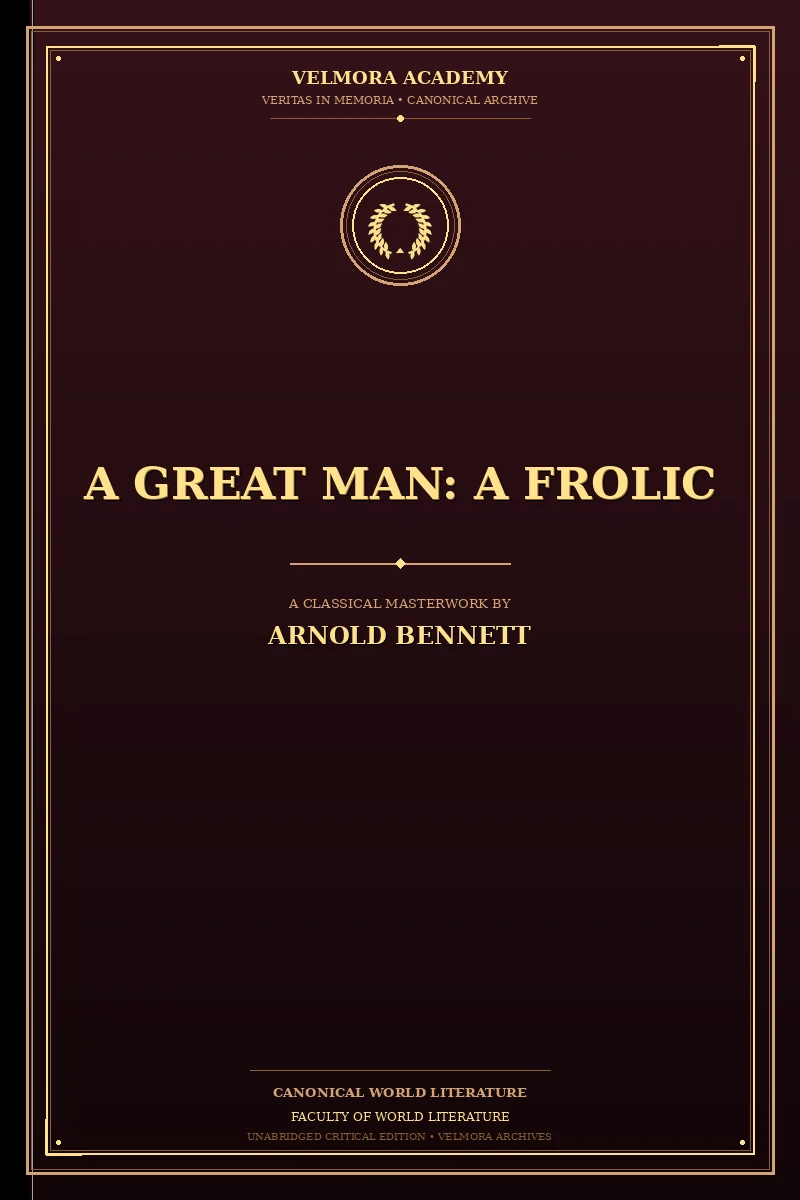 Cover of A Great Man: A Frolic