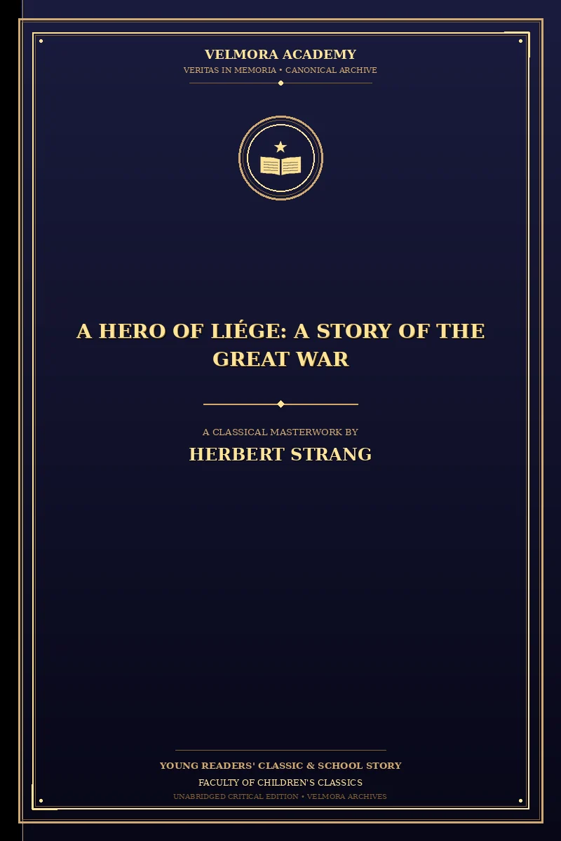 Cover of A Hero of Liége: A Story of the Great War