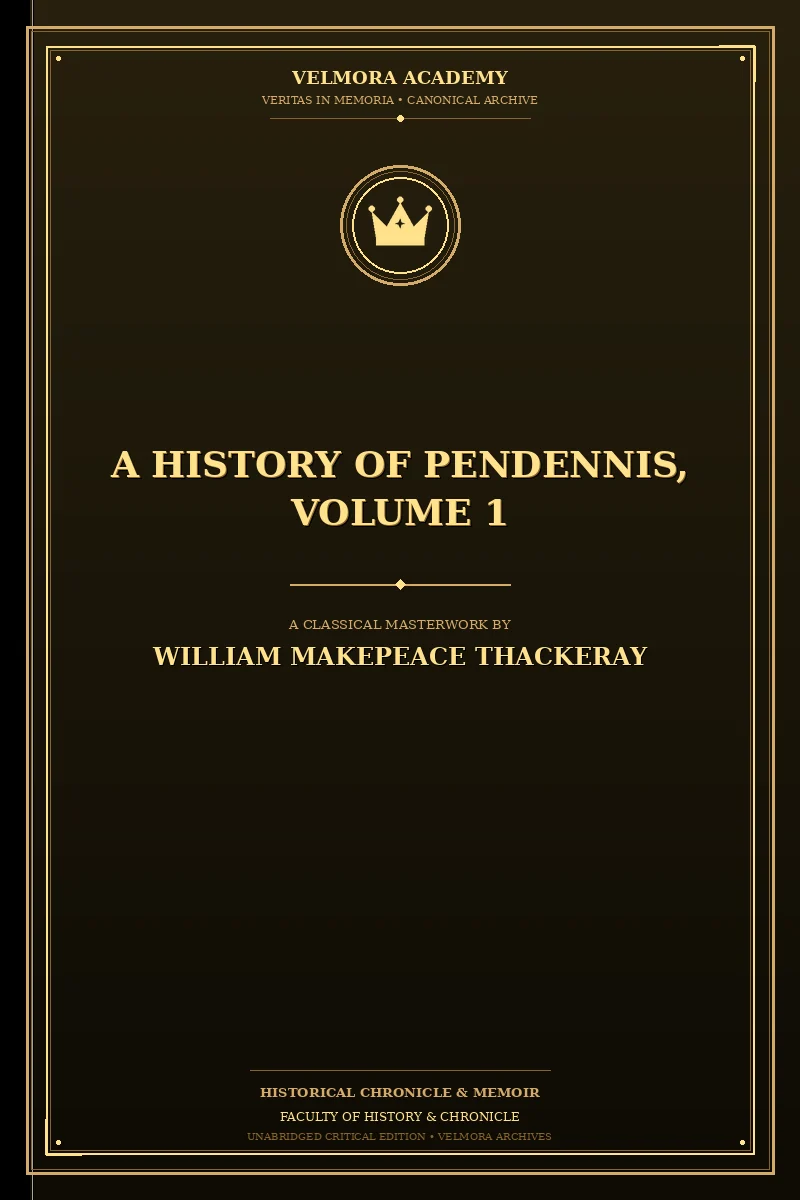 A History of Pendennis, Volume 1