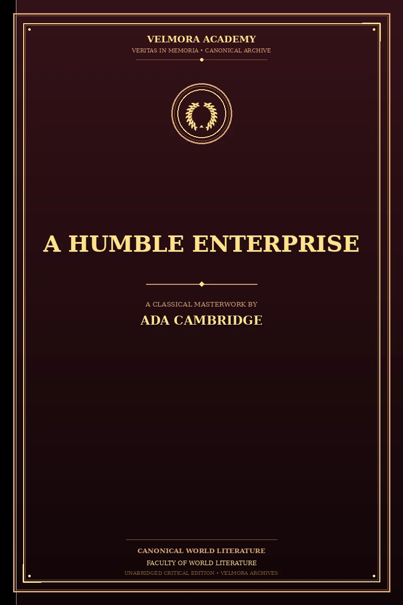 Cover of A Humble Enterprise