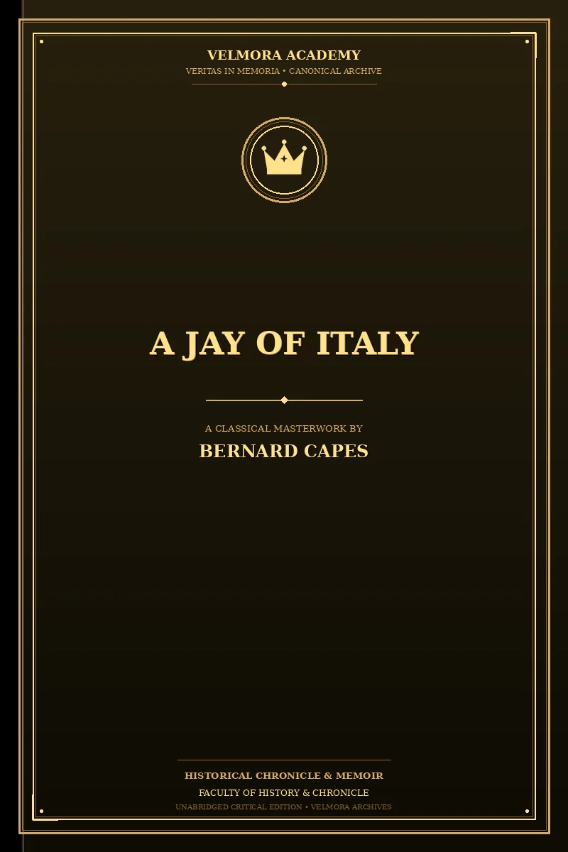 Cover of A Jay of Italy