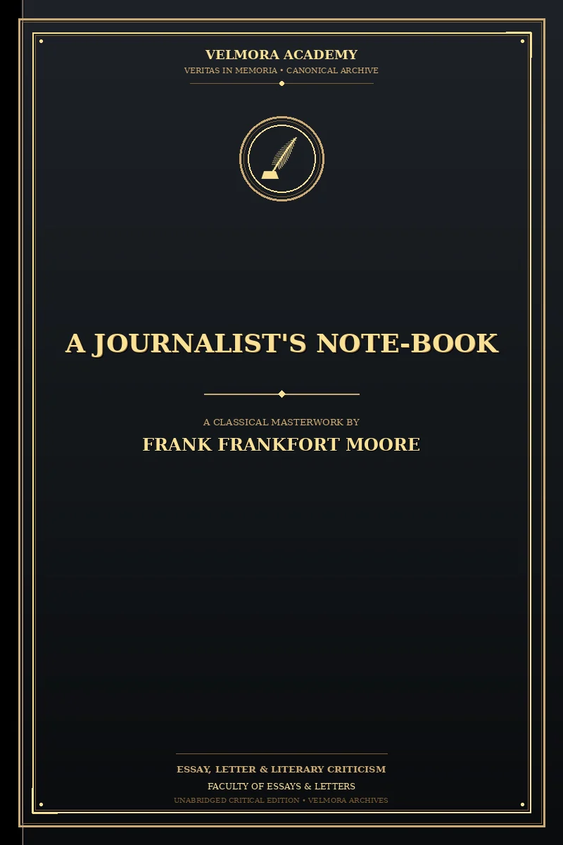 A Journalist's Note-Book