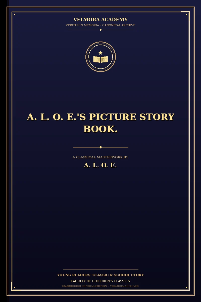 Cover of A. L. O. E.'s picture story book.