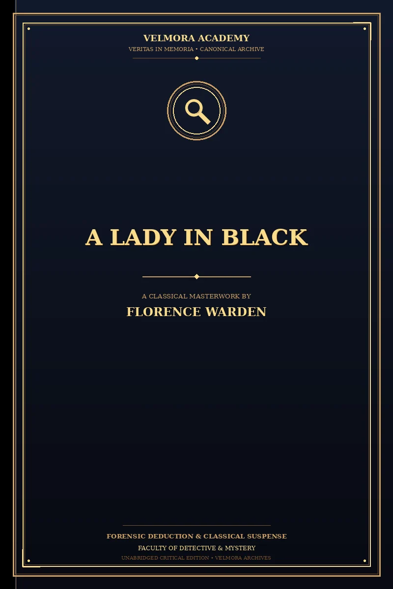 Cover of A lady in black
