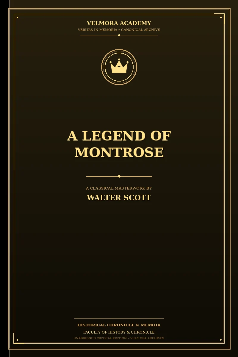 Cover of A Legend of Montrose