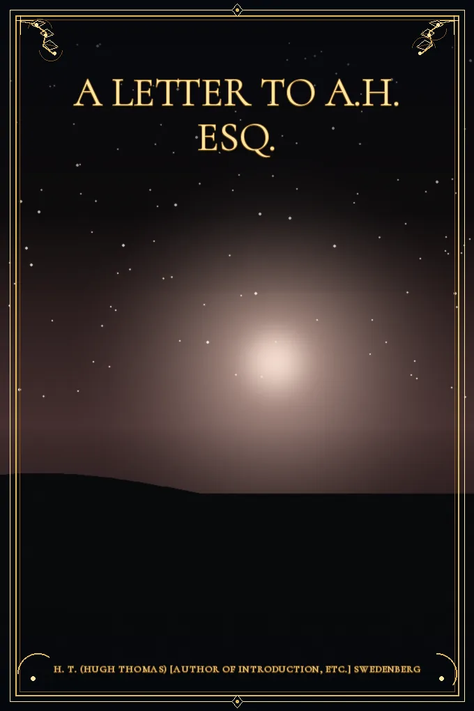 Cover of A Letter to A.H. Esq.