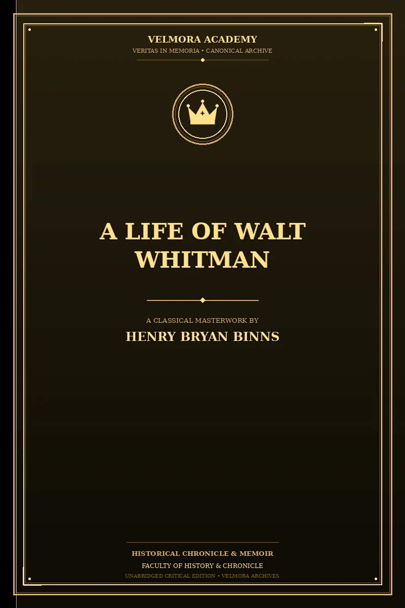 A Life of Walt Whitman
