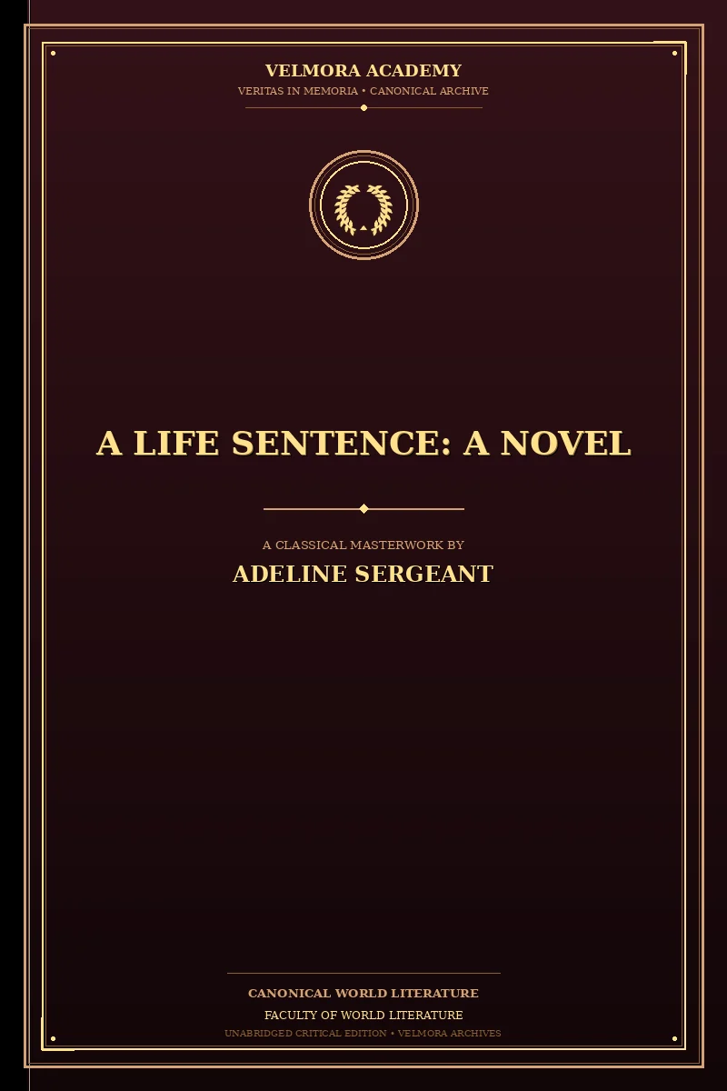 A Life Sentence: A Novel