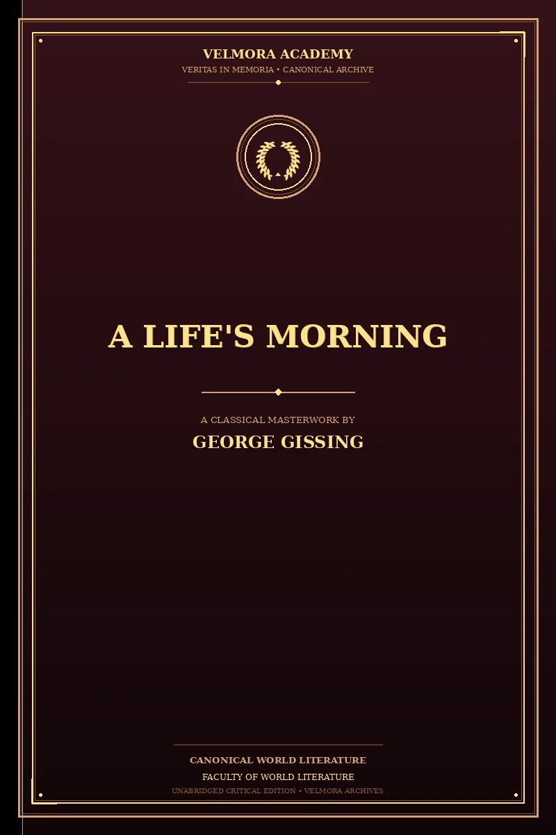 Cover of A Life's Morning