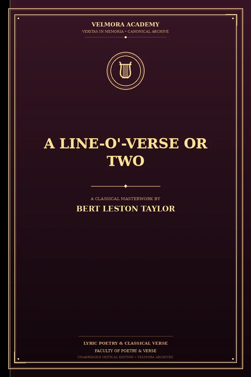 Cover of A Line-o'-Verse or Two