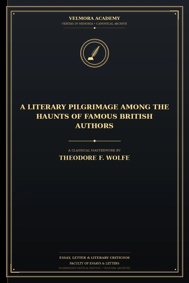 Cover of A Literary Pilgrimage Among the Haunts of Famous British Authors