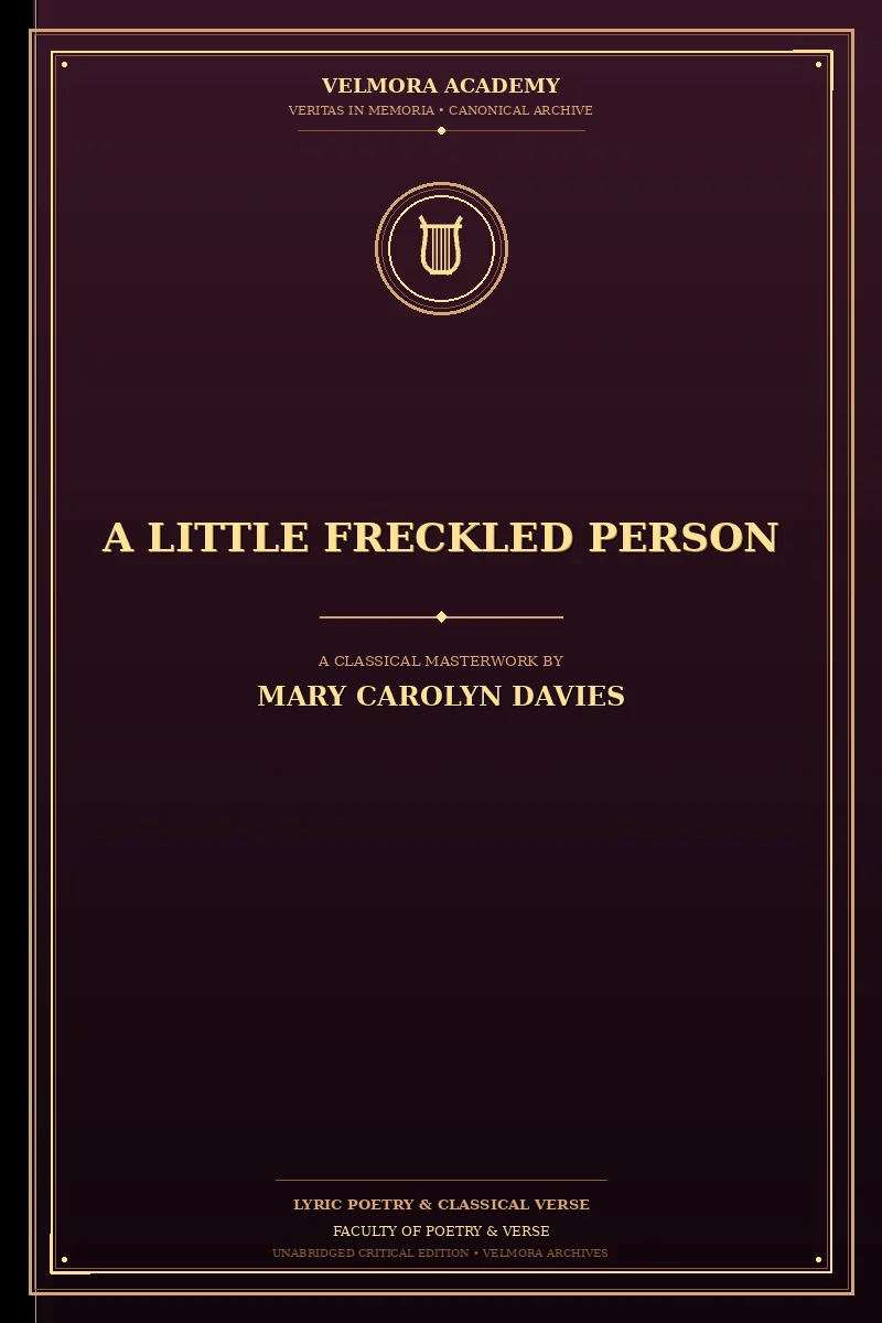 A Little Freckled Person