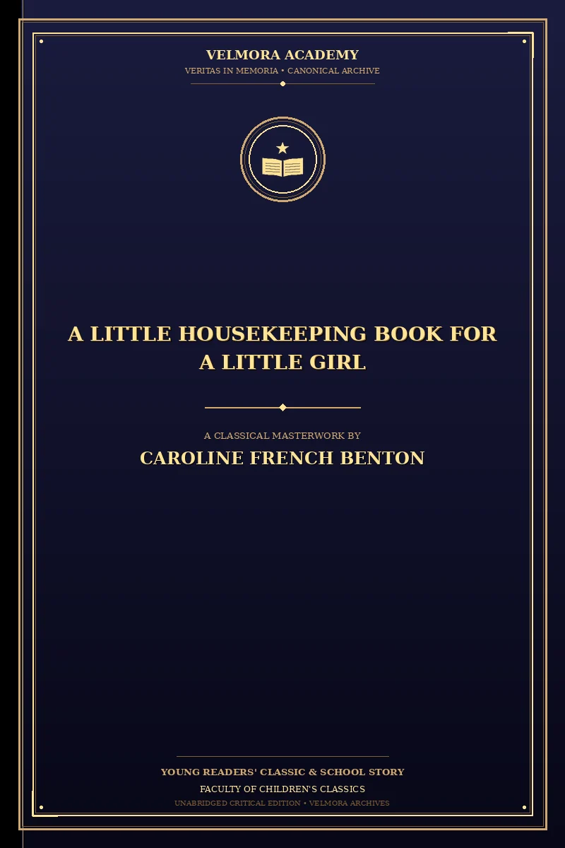 Cover of A Little Housekeeping Book for a Little Girl