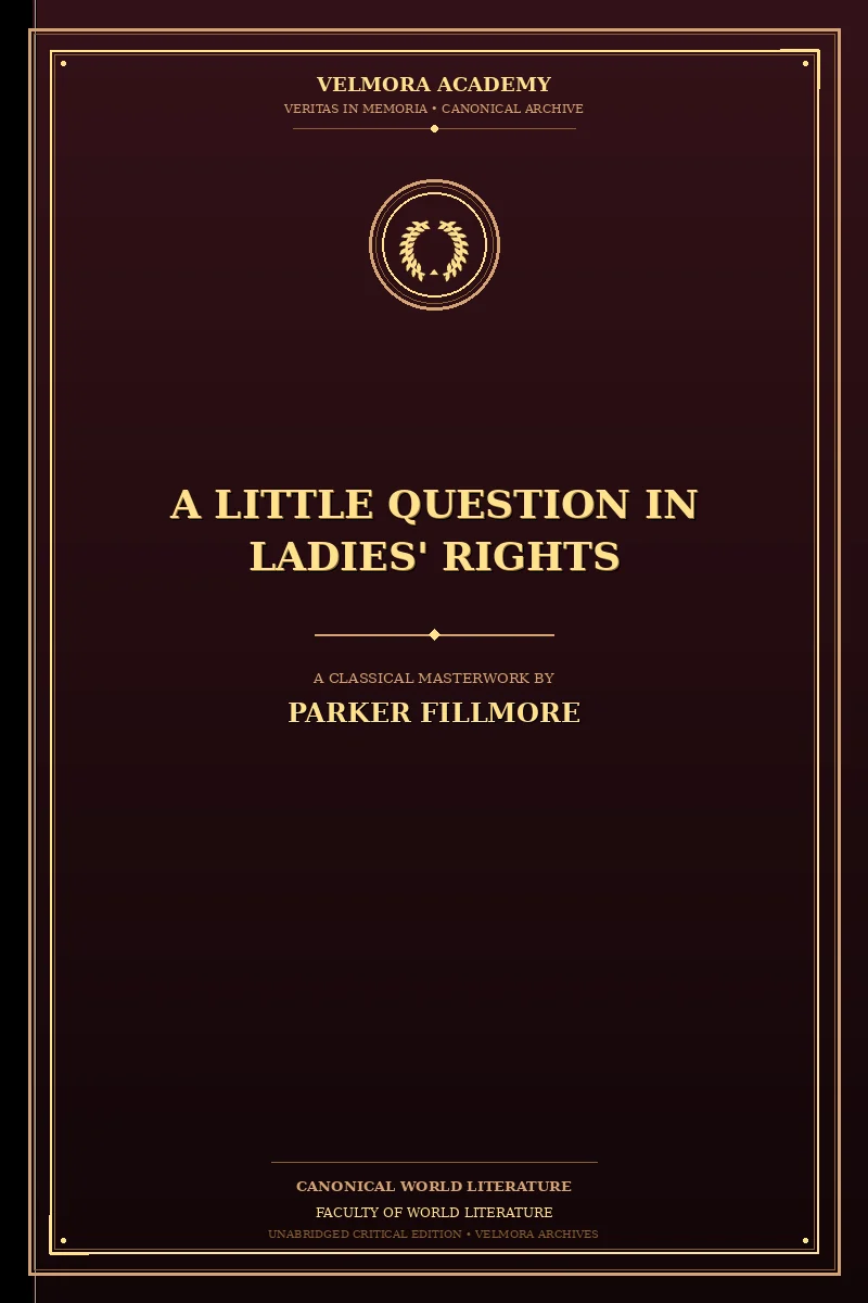 Cover of A Little Question in Ladies' Rights