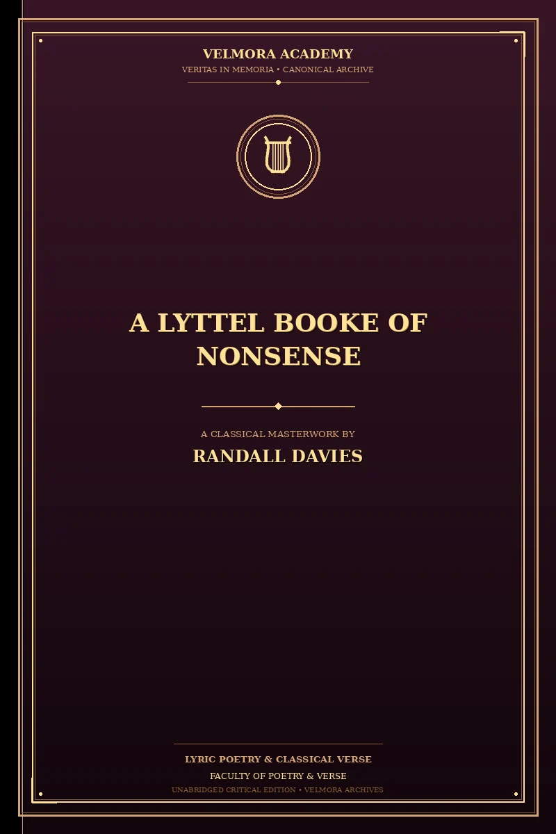 Cover of A lyttel booke of nonsense