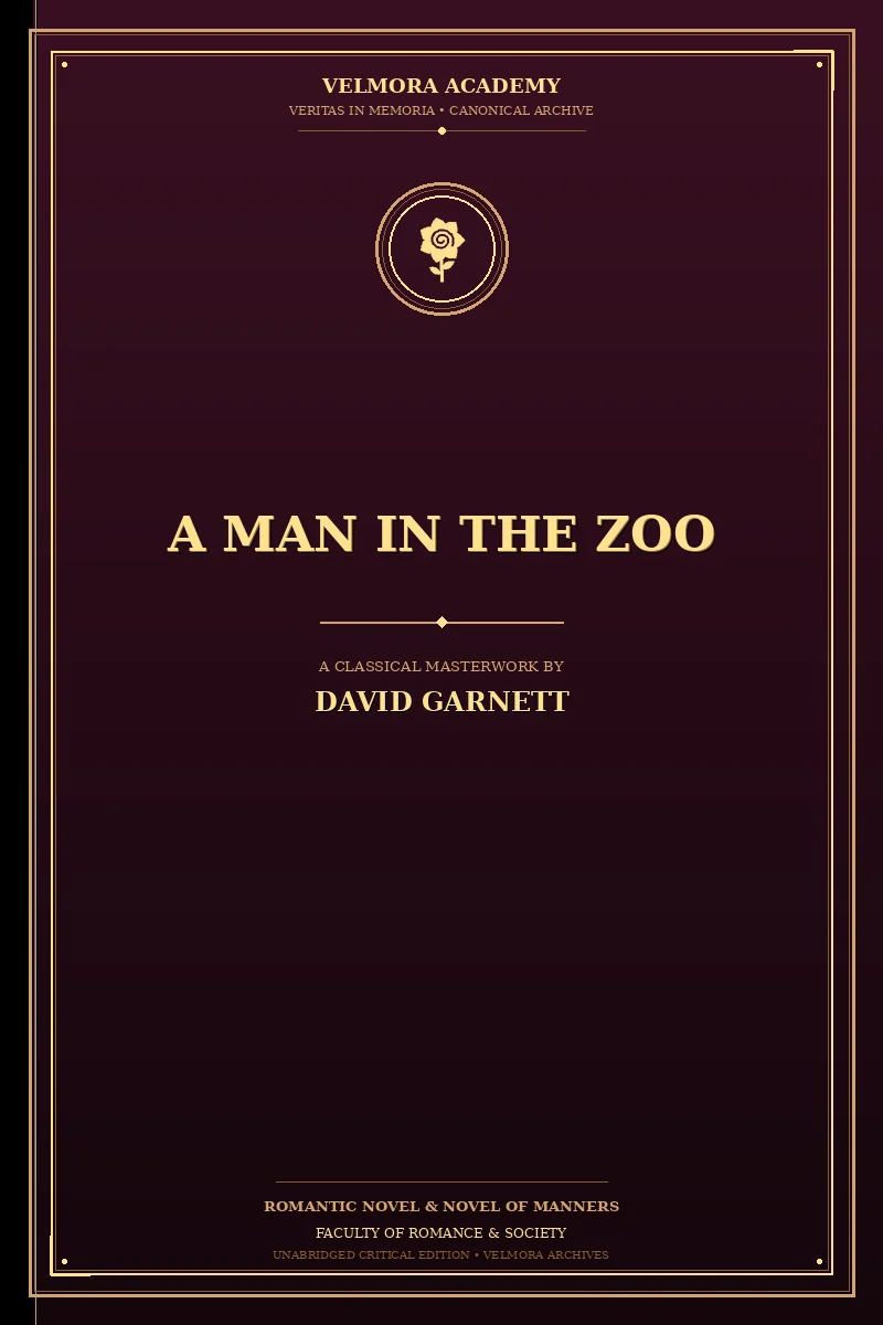Cover of A Man in the Zoo