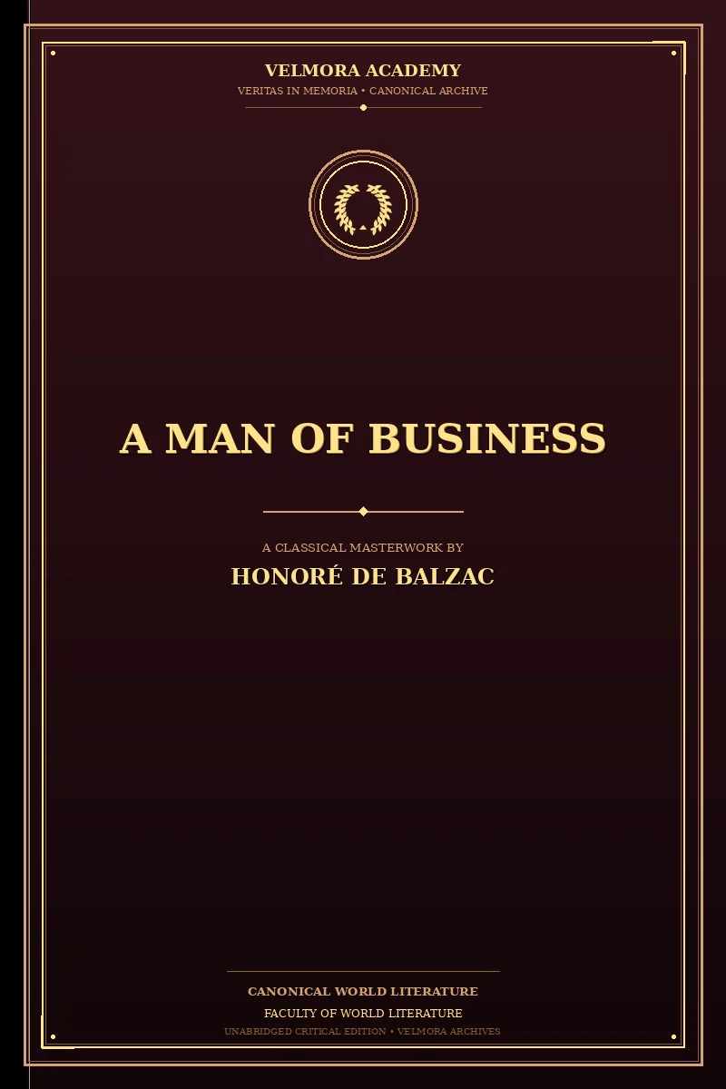 Cover of A Man of Business