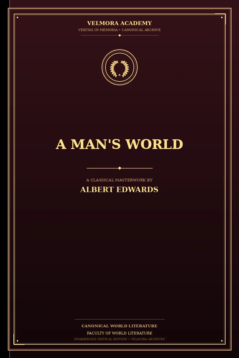 Cover of A Man's World
