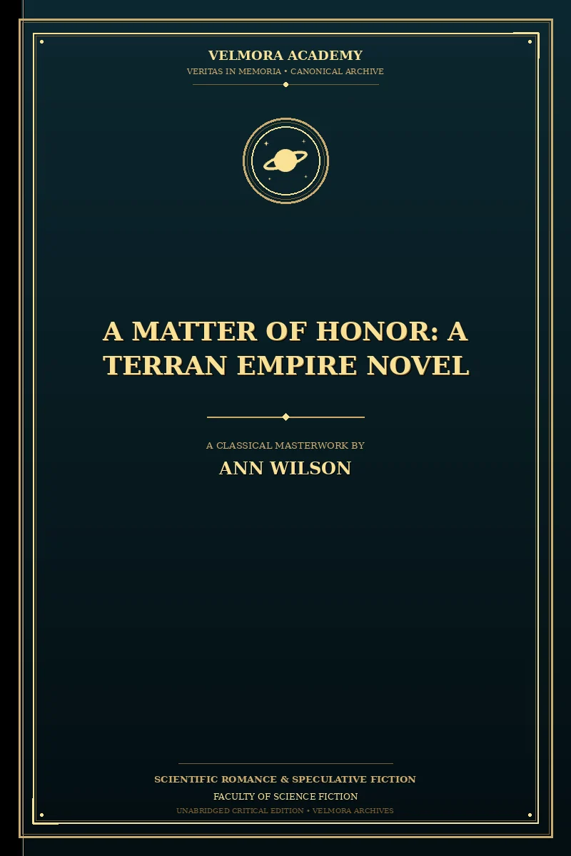 Cover of A Matter of Honor: A Terran Empire Novel