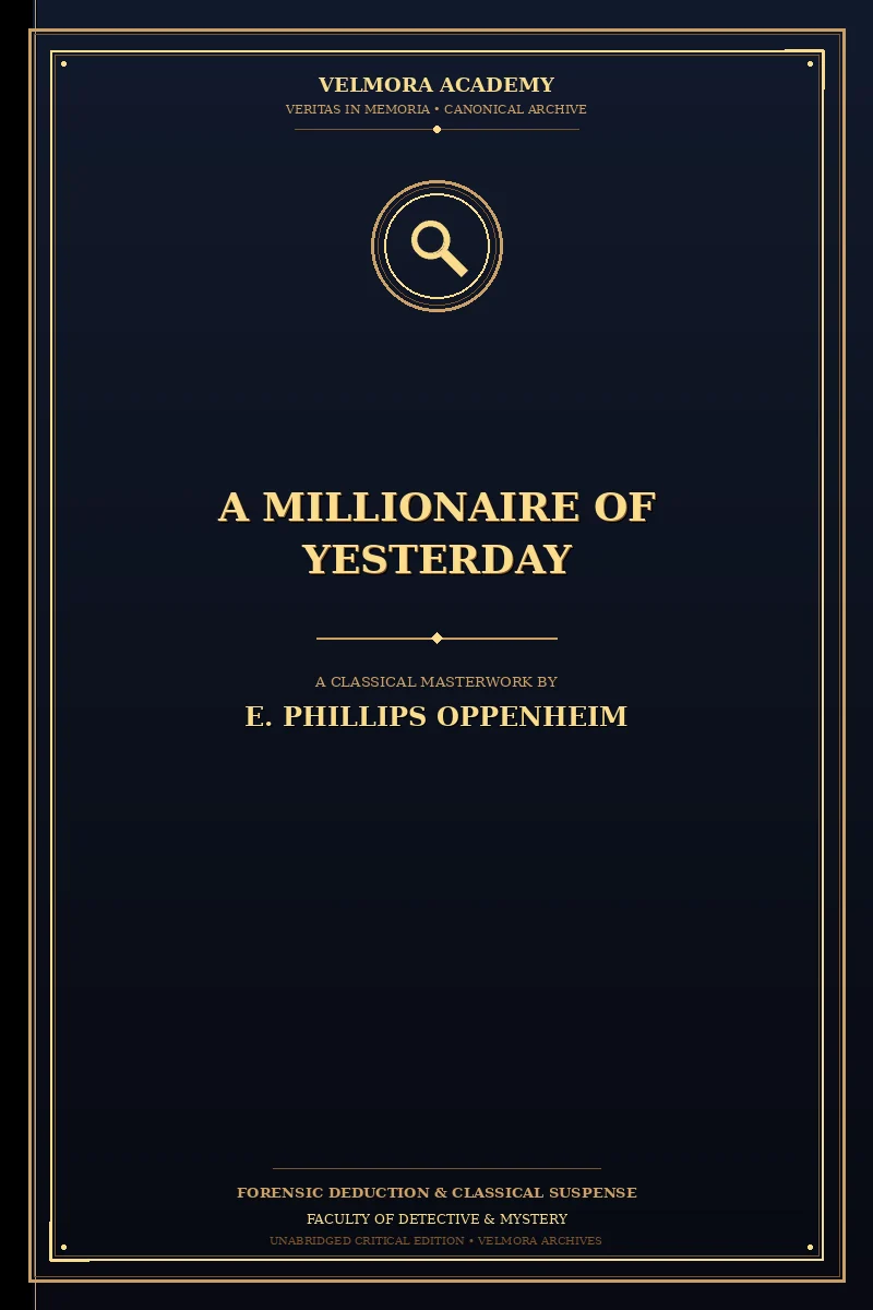 Cover of A Millionaire of Yesterday