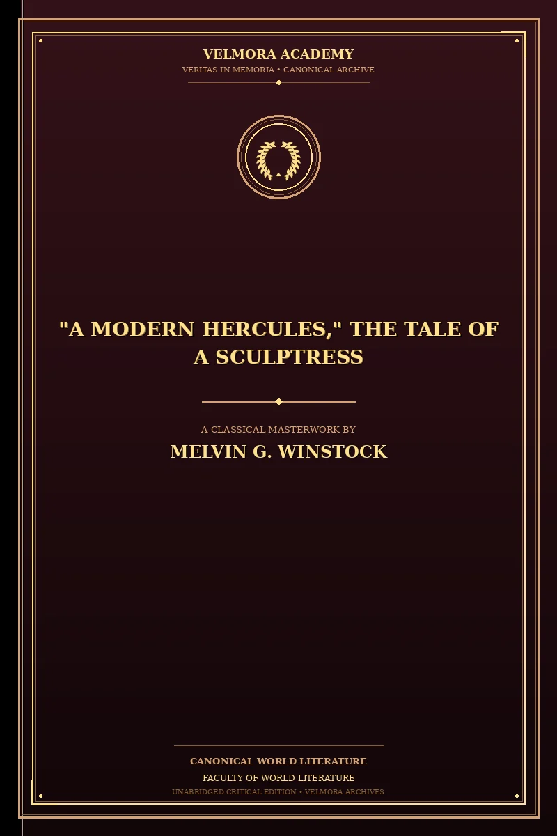 Cover of "A Modern Hercules," the Tale of a Sculptress