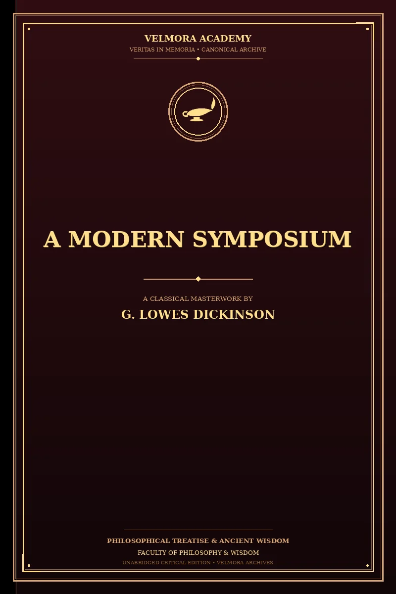 Cover of A Modern Symposium