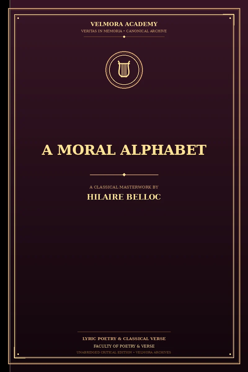 A Moral Alphabet