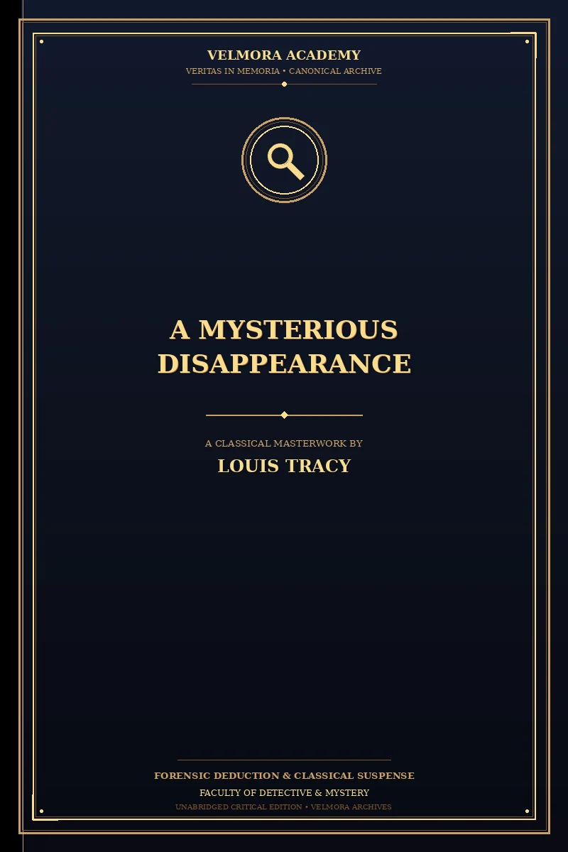 A Mysterious Disappearance